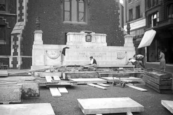 September 1938 - preparations underway to move
                      War Memorial