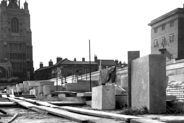 September 1938 - Memorial Gardens under
                     construction