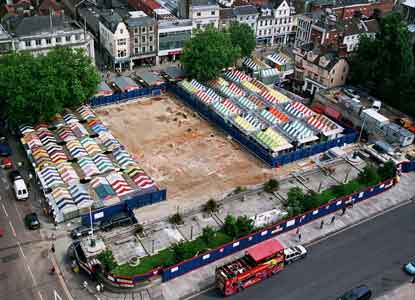 Norwich market half complete