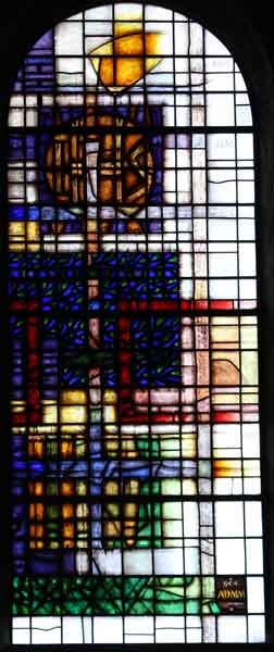 stained glass North Transept level 2 window 3