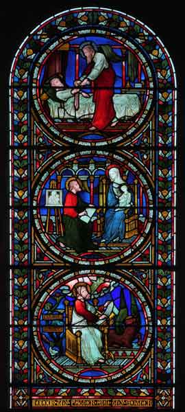 St Luke Chapel East window of Norwich Anglican Cathedral