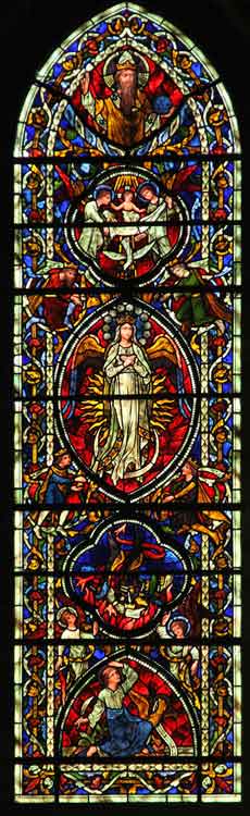 South aisle west window of Norwich Roman Catholic Cathedral