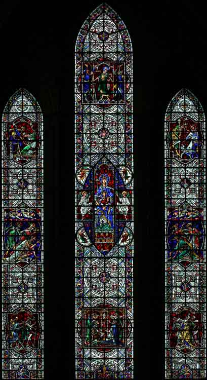 north transept north window of Norwich Roman Catholic Cathedral