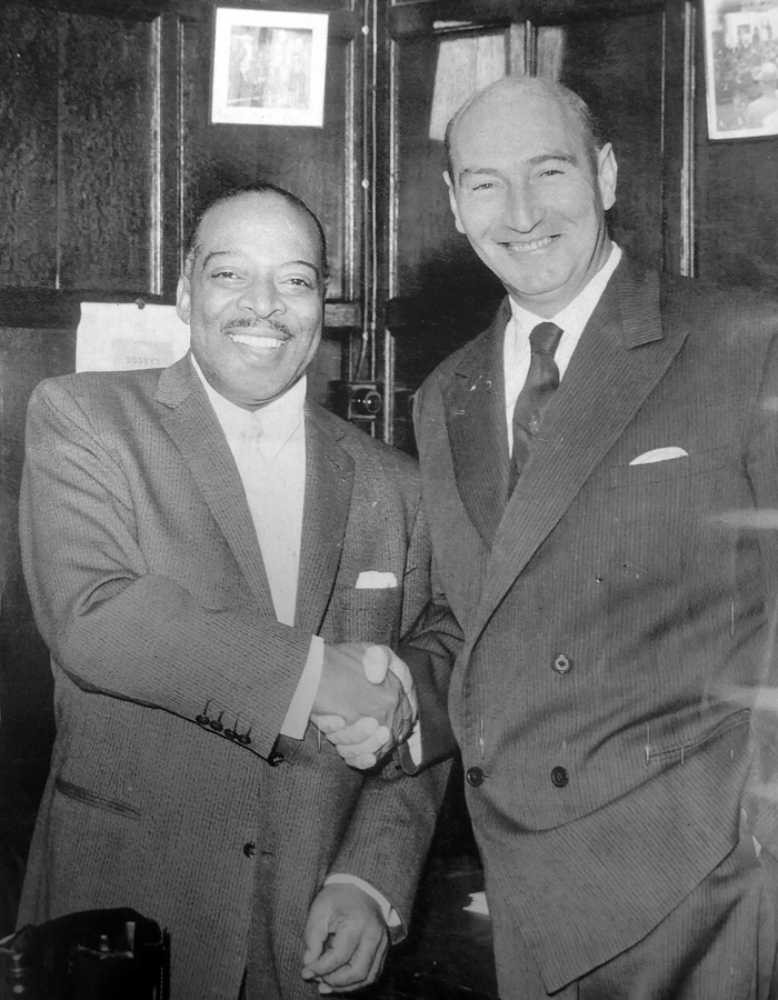 Geoffrey WAtling with Count Basie