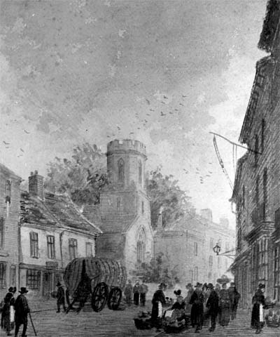 Cowgate showing st James church