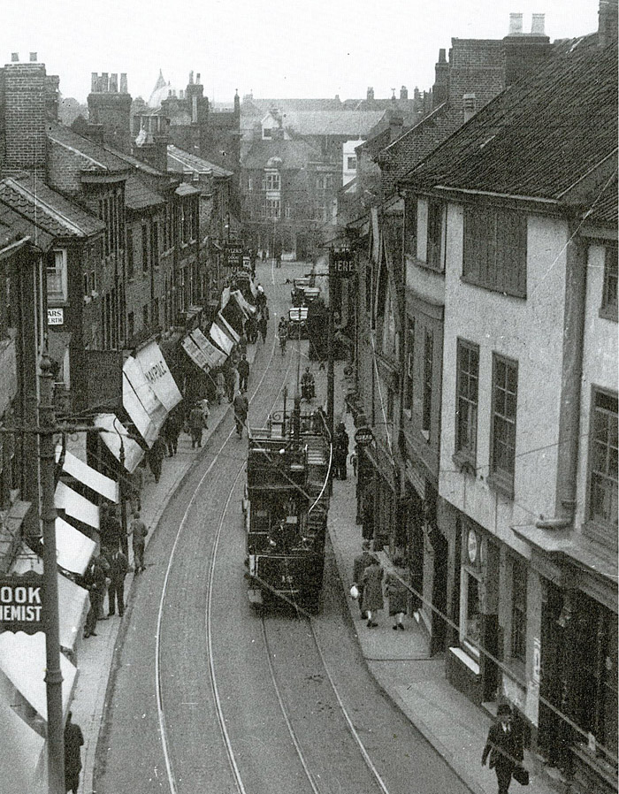 Trams on St Stephens Street, c.1930