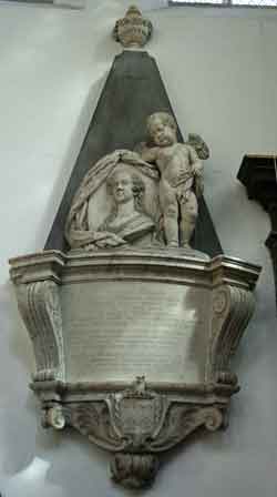 Mary Gardiner memorial by Peter Scheemakers
