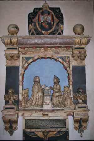 Robert Suckling Front view of Alabaster monument